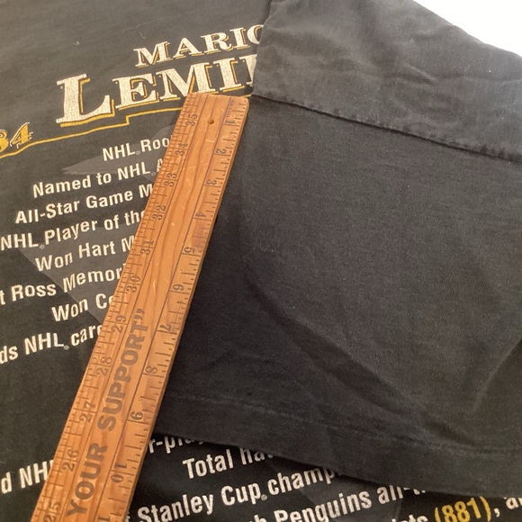 Pittsburgh Penguins Vintage 90’s Mario Lemieux single stitch t-shirt size 2XL - Picture 15 of 15